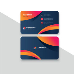 modern business card template vector format