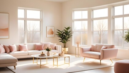 Fototapeta premium Photo interior modern design room 3d illustration