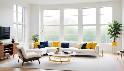 Photo interior modern design room 3d illustration