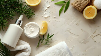 Wellness and Spa: spa accessories, candles, essential oils, and bath salts in a peaceful setting Generative AI