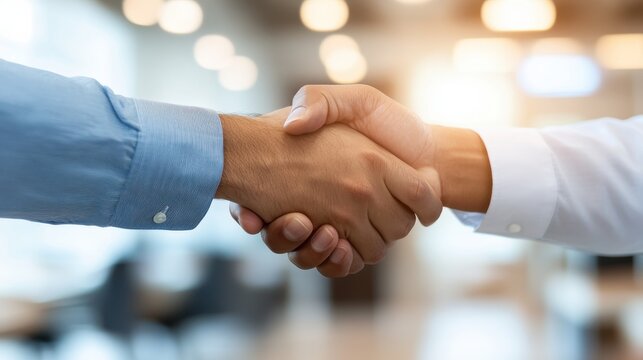 Real Estate Agent Handing Over Signed Contract