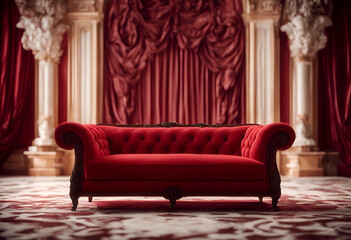 furniture sofa home window interior curtain background chair red room luxury living palace design