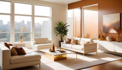 Photo interior modern design room 3d illustration