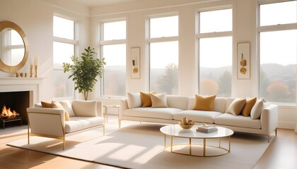 Photo interior modern design room 3d illustration