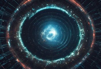 three dimensional mathematic bright algorithm cyber neon density formula abstract space normal glowing distribution function probability