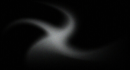 Black and grey grainy gradient background, monochrome abstract with noise
