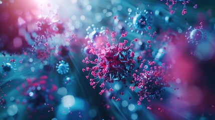 Microscopic View of Coronavirus