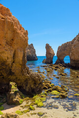 cliff landscape at Ponta Piedade, lagos portugal