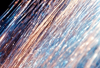 connection optical fiber created technology wire cable olated white communication datum