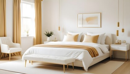 Fototapeta premium Photo interior modern design room 3d illustration