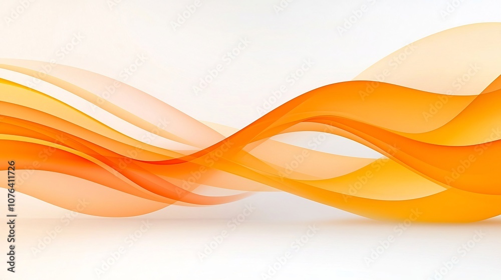 Aufkleber Mesmerizing abstract smoke swirls in warm shades of orange and yellow creating fluid flowing curves that exude a sense of sophistication allure and elegance
