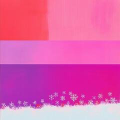Fototapeta premium Colorful Gradient Holiday Winter Background with Snowflakes 