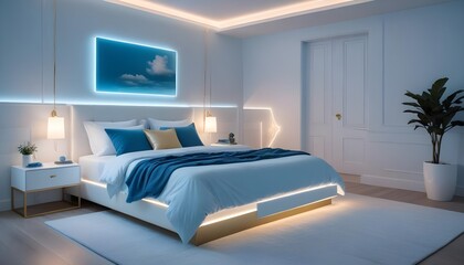 Photo interior modern design room 3d illustration