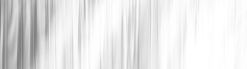 Obraz premium White Sheer Curtains with Subtle Light and Shadow