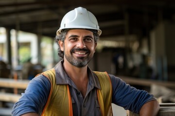 Working smiling hardhat helmet.