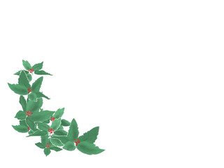 手描きテイストの千両のフレーム背景