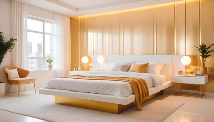 Photo interior modern design room 3d illustration