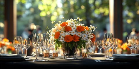 Elegant Corporate Event with Fine Dining Setup