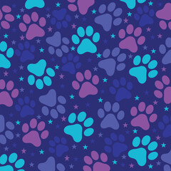 Cat and Dog Paw Print Background for Cozy Animal Inspired Designs