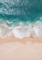 Aerial Photo, TopDown Drone Shot of beach