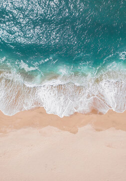 Aerial Photo, TopDown Drone Shot of beach