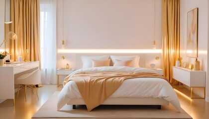 Photo interior modern design room 3d illustration