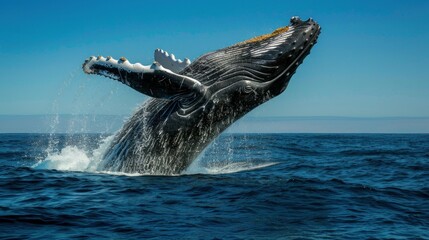 Fototapeta premium Humpback Whale Breaching