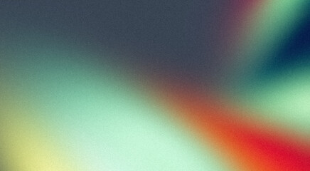 Retro color noisy gradient texture backdrop design. Abstract red blue color grainy gradient, vibrant color flow shaped, glowing, shine, bright, website header design, banner, poster