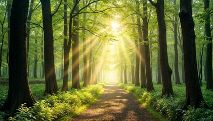 Obraz premium Green Banner