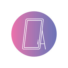 Mirror vector icon stock illustration