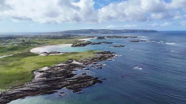 littoral irlandais pr&egrave;s de l'ile d'Arranmore et Burtonport dans le comt&eacute; de Dungloe