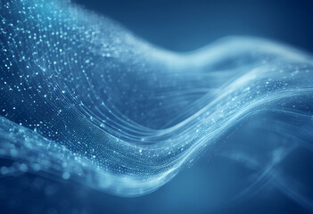 rendering background abstract data lines dots technology wave network blue conection connection science big