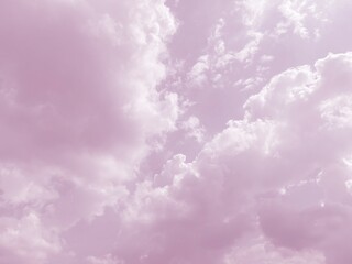 Fototapeta premium colorful clouds on a pink sky