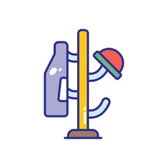 Coat Rack vector icon stock illustration