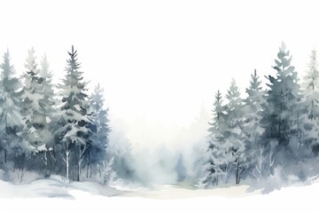Fototapeta premium Snow landscape outdoors nature.