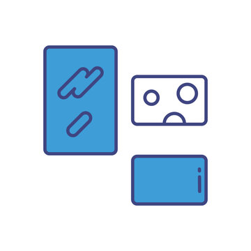 Photo Frame  vector icon stock illustration