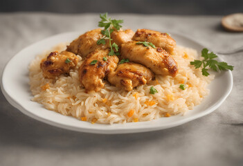 con pollo image background olated transparent arroz