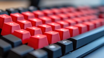 Obraz premium Red Keyboard