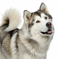 Fototapeta premium The Alaskan Malamute is a large, strong, and friendly breed known for its endurance, loyalty.