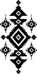 Aztec Navajo pattern. Vector Aztec Navajo geometric shape seamless pattern background. The geometric southwest pattern is used for fabric, textile, home decoration elements, upholstery, and wrapping.