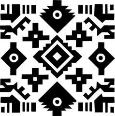 Aztec Navajo pattern. Vector Aztec Navajo geometric shape seamless pattern background. The geometric southwest pattern is used for fabric, textile, home decoration elements, upholstery, and wrapping.