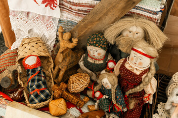 Fototapeta premium homemade toys at the fair