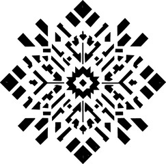 Aztec vector elements. Ethnic ornament. Tribal design, geometric symbols for border, frame, tattoo, logo, cards, decorative paper. Navajo motifs