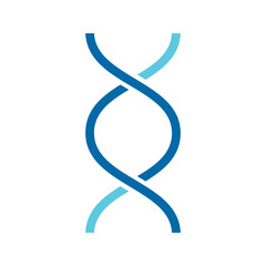 DNA flat vector icon. DNA sign design template for web and mobile UI element