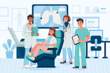 Medical Team Consultation in Clinic