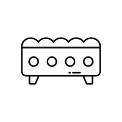 Ottoman vector icon stock illustration