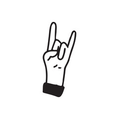 Obraz premium Metal Fingers Hand Drawn