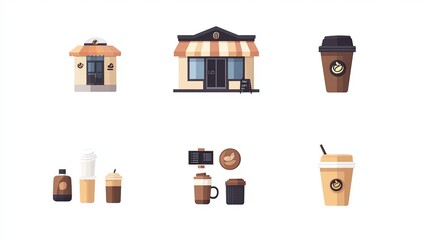 icons for coffee shop