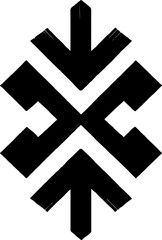 Aztec vector elements. Ethnic ornament. Tribal design, geometric symbols for border, frame, tattoo, logo, cards, decorative paper. Navajo motifs