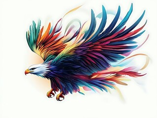 Obraz premium dragon parrot kangaroo eagle wolf wan tiger lion bear giraffe deer moose crane animal nature image leaf covered animal image